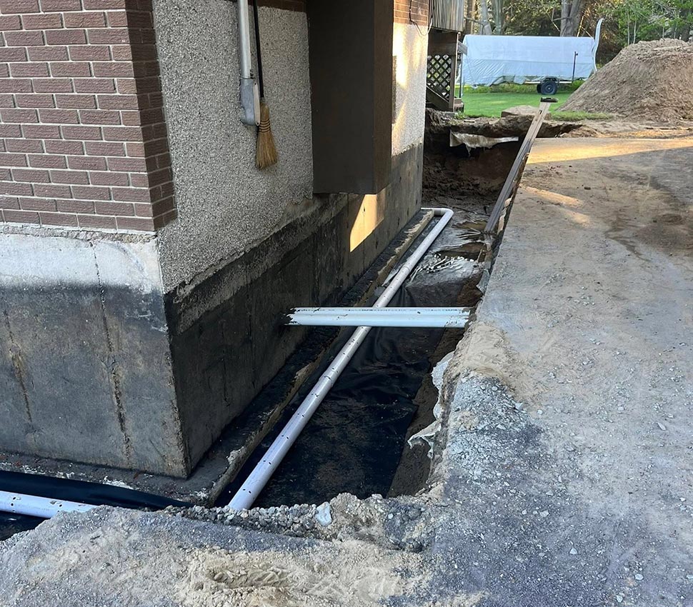 Drain français terrassement Richmond